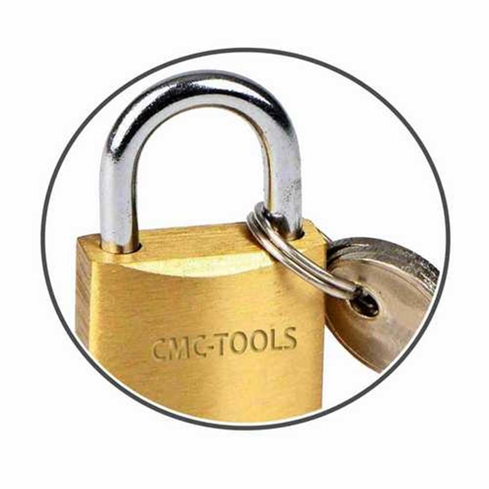 Asma Kilit Cmc Sarı Gold X 20 Mm Asma Kilit