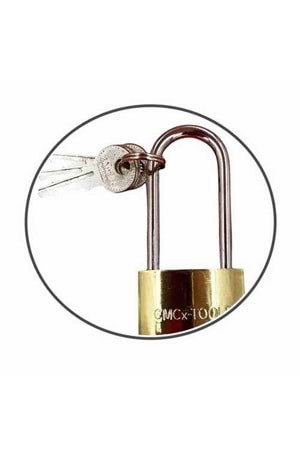 Asma Kilit Cmc Sarı Gold Uzun X 25 Mm Asma Kilit