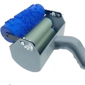 Rulo Desen Makinası +Desen Rulosu Hediye Duvar Dekorasyon Rulo Boya Köpük Boyama Desen Macun Rulo