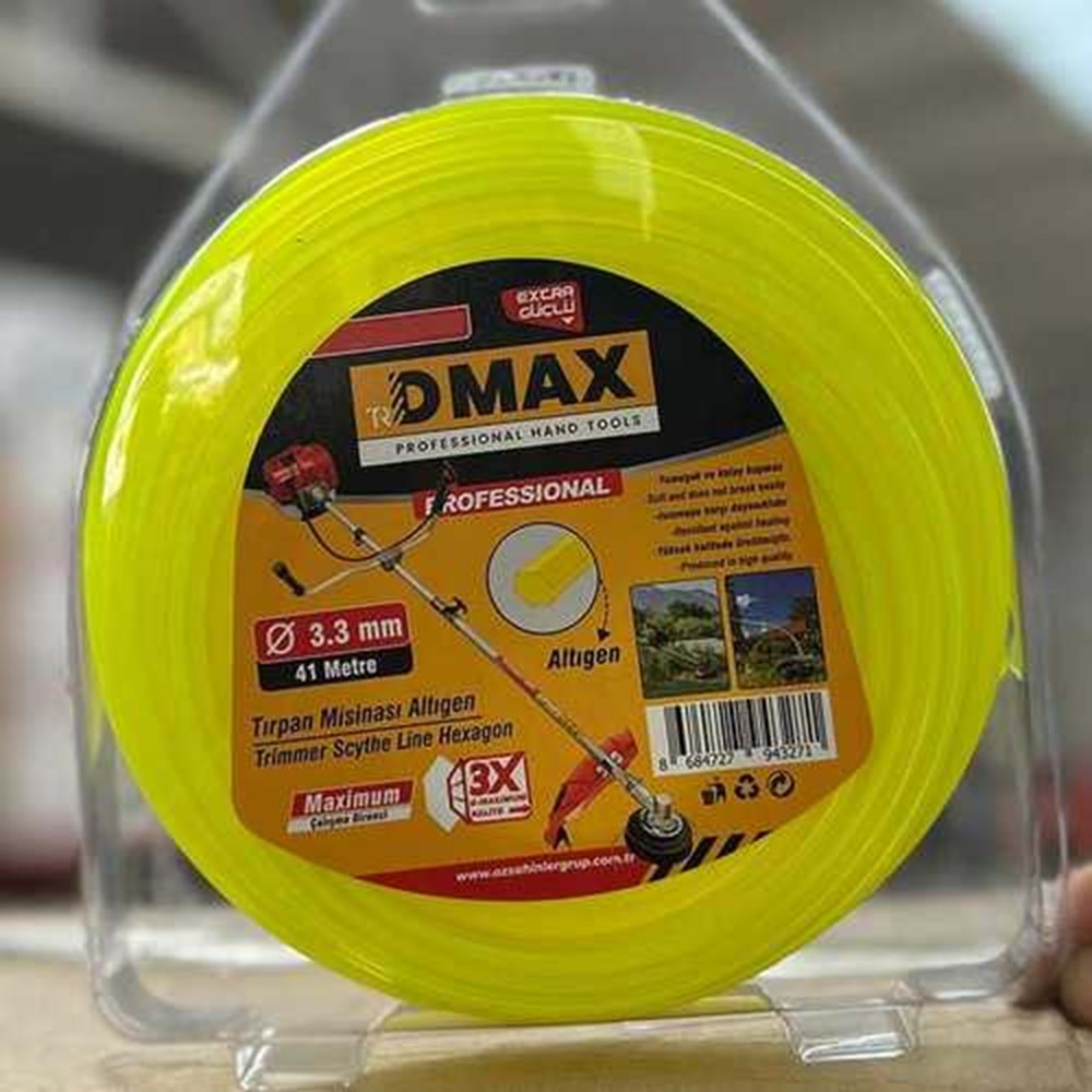 Misina İpi Altıgen Dmax 3.3 MM x 41 MT Tırpan Misinası