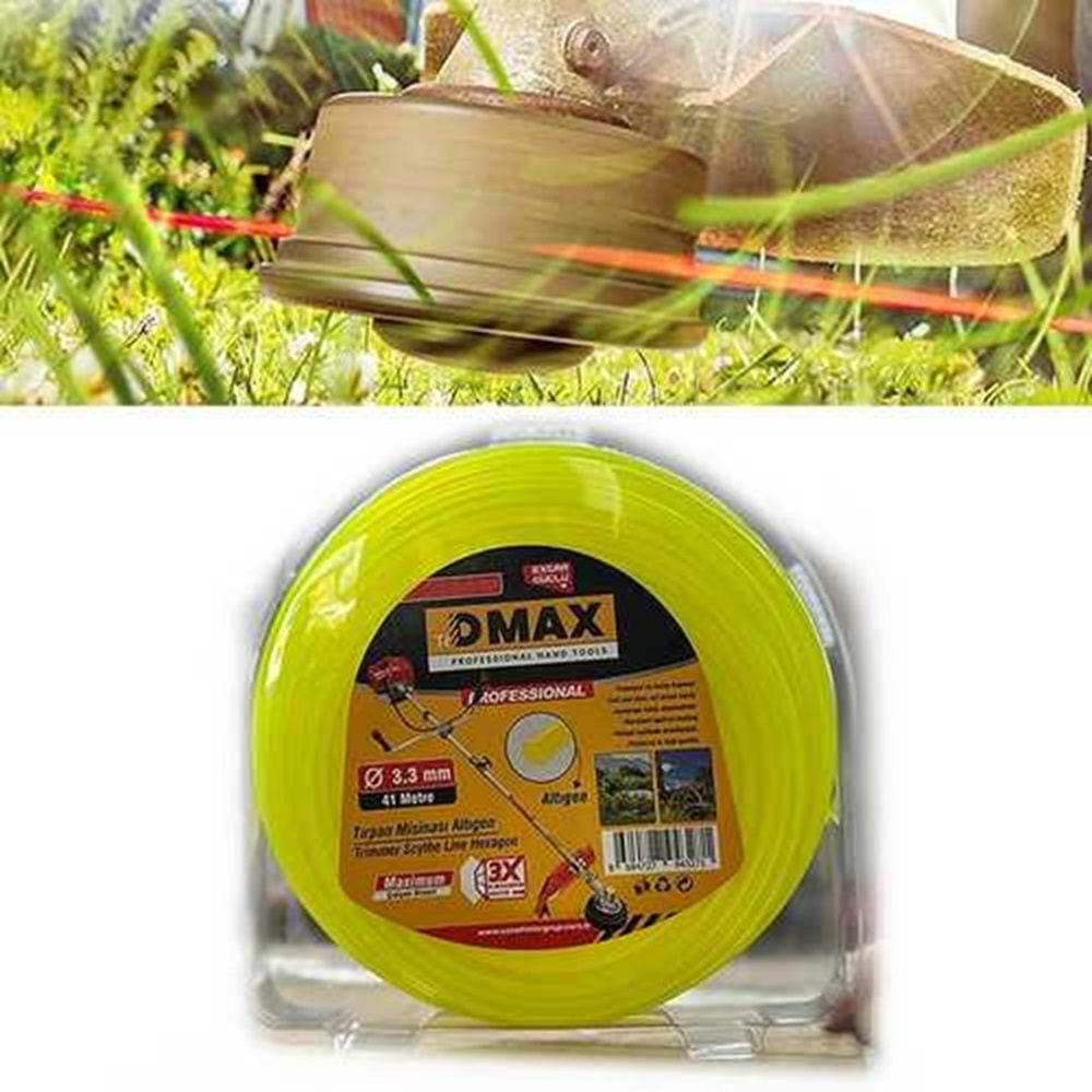 Misina İpi Altıgen Dmax 3.3 MM x 41 MT Tırpan Misinası