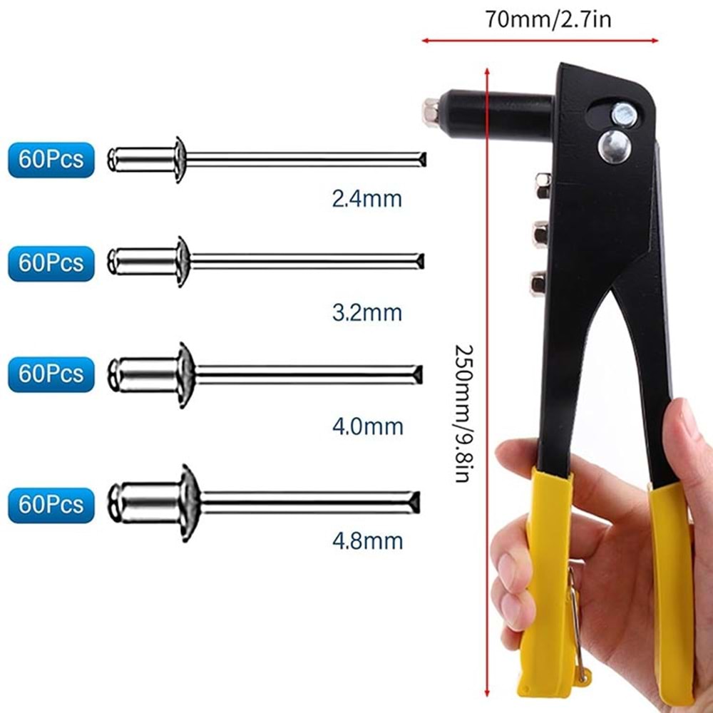 Perçin Makinası Tabancası DMX Yedekli Perçin Tabancası Vakumlu Perçin Tabancası Yedekli