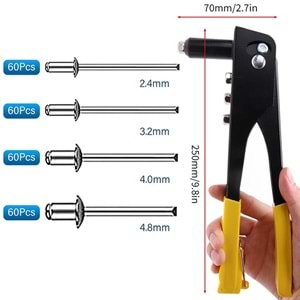 Perçin Makinası Tabancası DMX Yedekli Perçin Tabancası Vakumlu Perçin Tabancası Yedekli