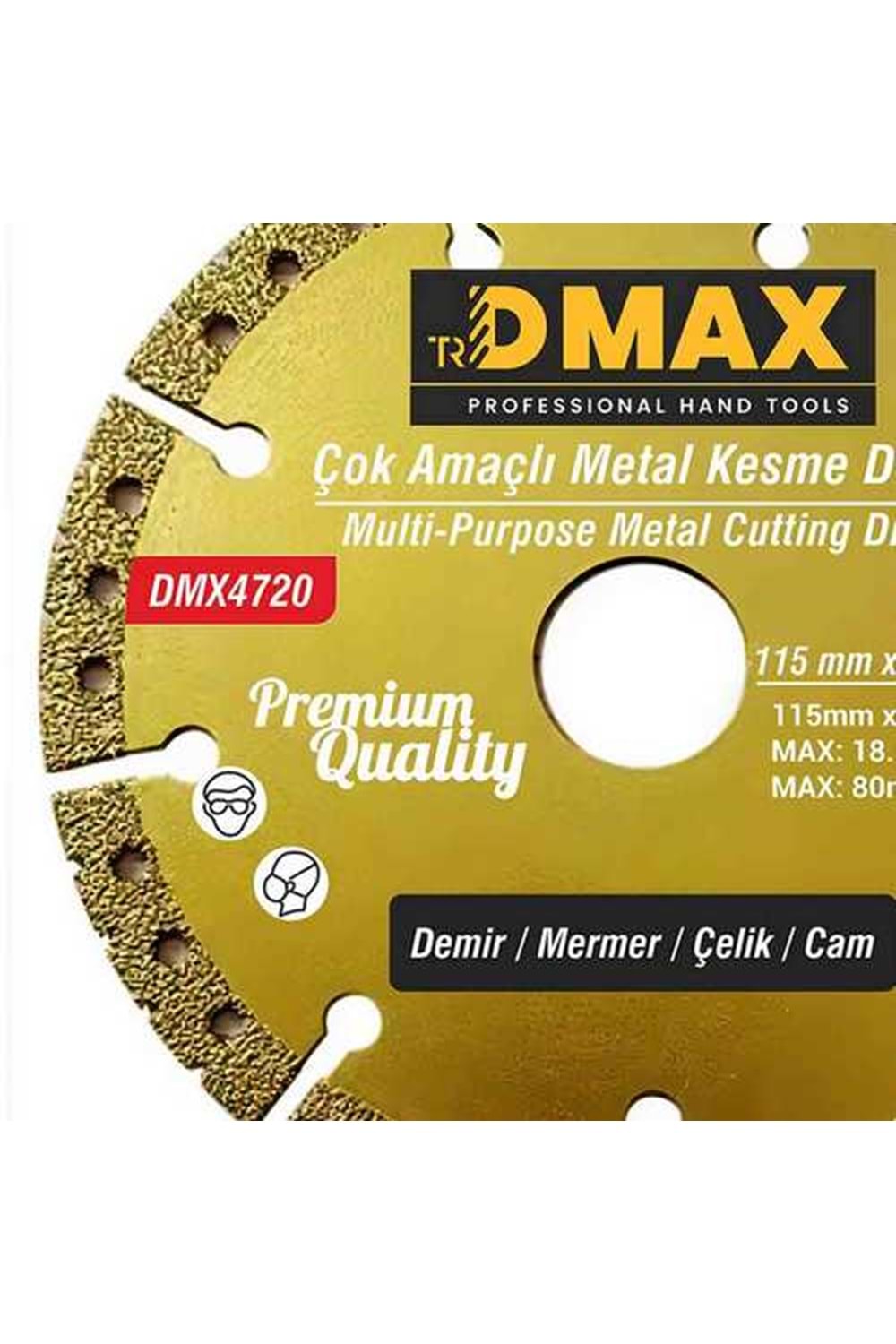 Çok Amaçlı Metal Kesme Diski DMAX Cam Mermer Kesimi