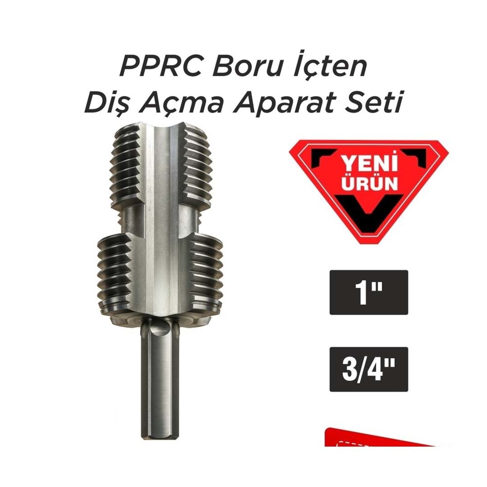 Boru İçten Diş Açma Seti DMAX