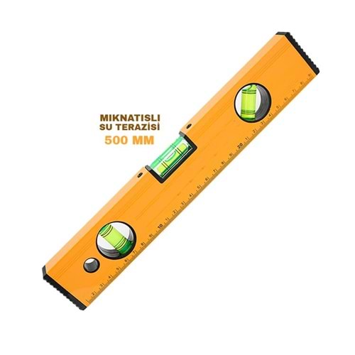 Su Terazisi 50 Cm Bortepe Mıknatıslı Su Terazisi