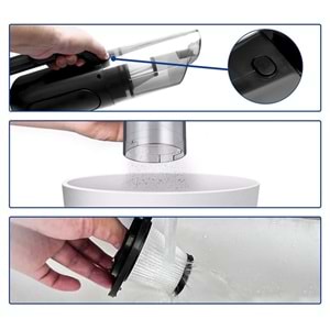 4'ü 1 arada Dijital Göstergeli Güçlü Emişli Elektrikli El Süpürgesi ve Lastik Şişirme Hava Kompresörü