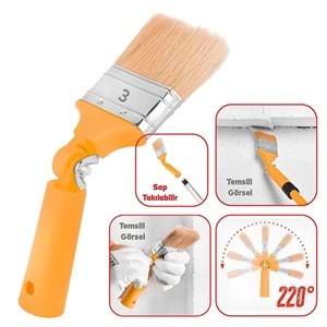 Fırça Robot Fırça Fırçacım No: 3 Akrobat Robot Fırça Robot Boya Fırçası Boya Fırçası