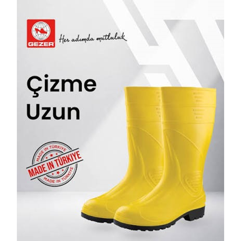 Çizme Gezer Uzun Sarı Çizme No: 42