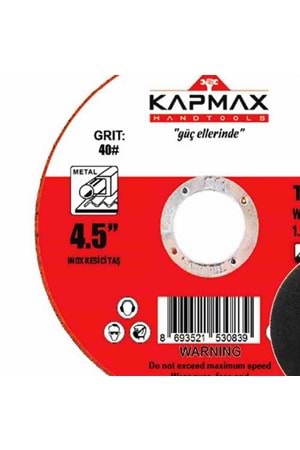 İnox Kesici Taş 115*1.0*22 Mm Kp-1000