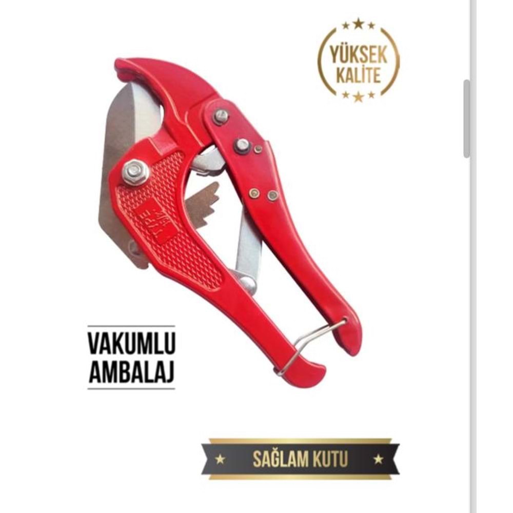 Kırmızı pvc boru kesme makası kp-1169