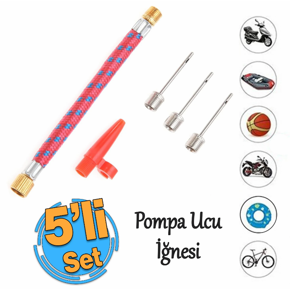 Pompa İğne Seti 5 li Kapmax
