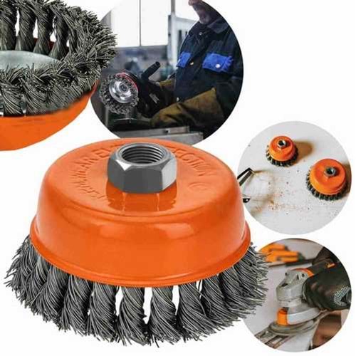 Çanak Fırça Burgulu Kapmax Çanak Fırça 65 Mm