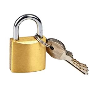 Asma Kilit Kapmax Sarı Kısa 50 mm Kilit