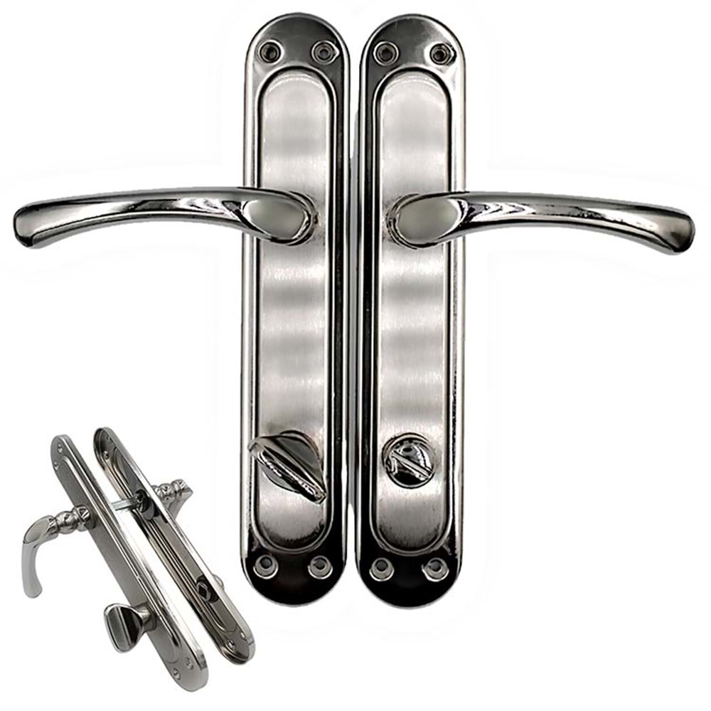 Kapı Kolu WC Kumru Nikel Saten Wc Kapı Kolu