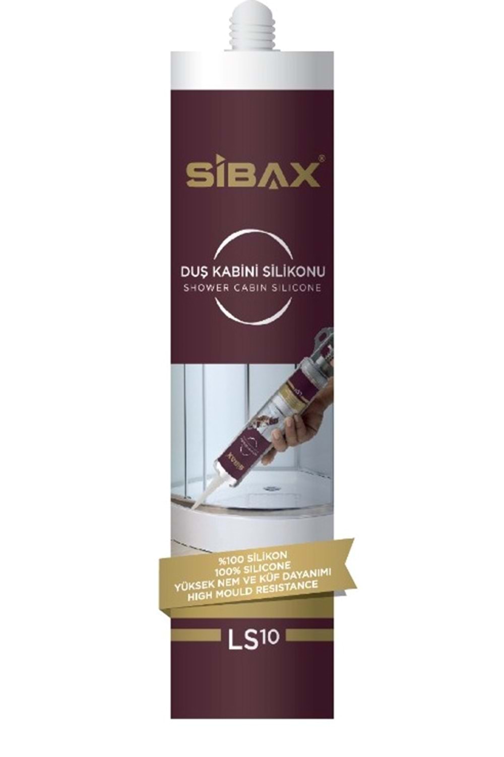 Silikon Sibax Şeffaf 310 Ml Duşakabin Silikonu Ls10 Duşakabin Silikonu Duş Kabin Silikonu 310 Ml