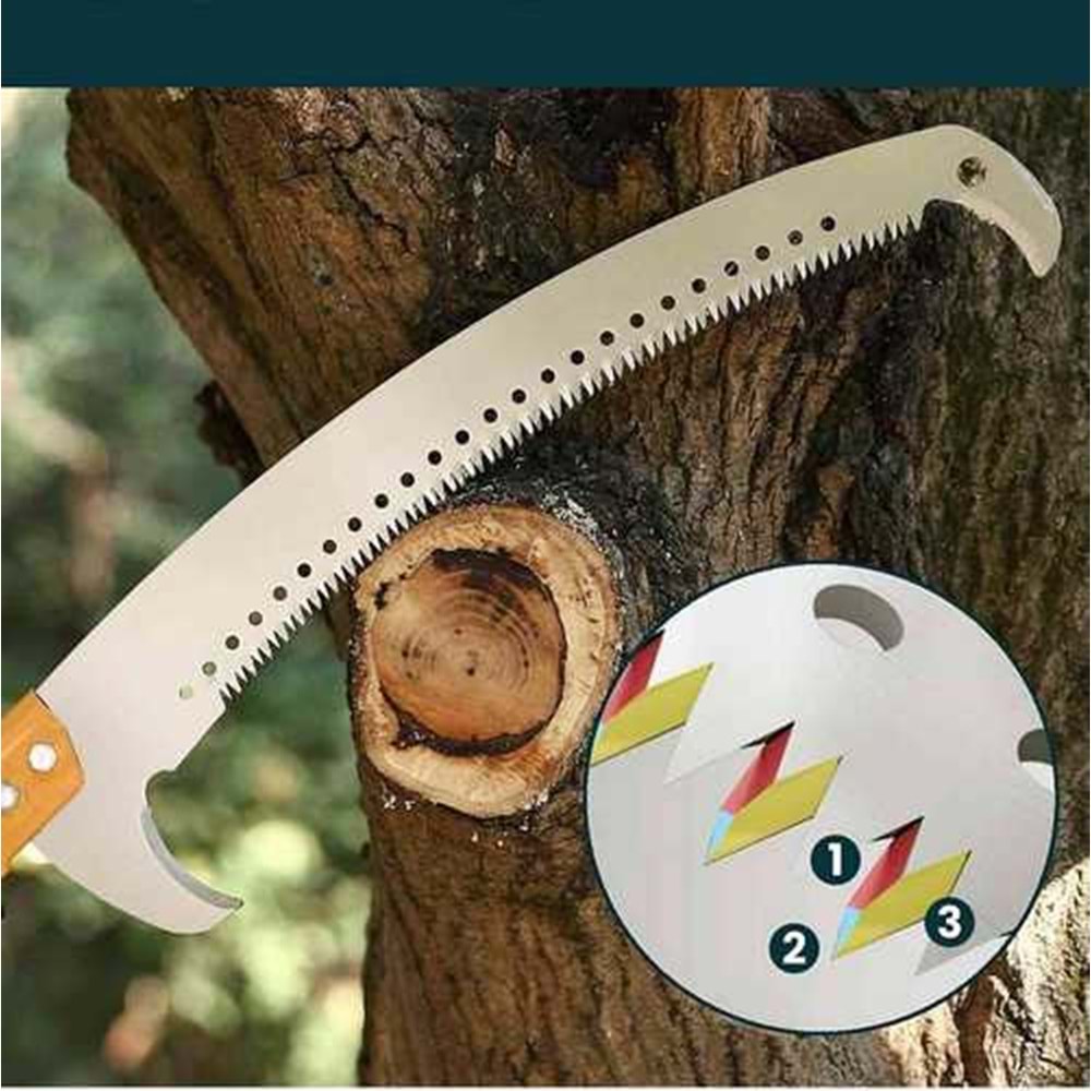 Yüksek Dal Budama Makası Sapsız Meşem-Sadece Makas Tepe Budama Makası