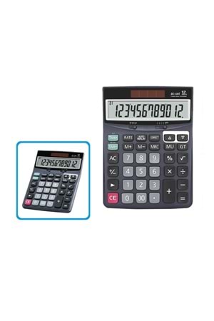 Hesap Makinesi MSM-130T 12 Haneli Büyük Ekran Solar Pilli