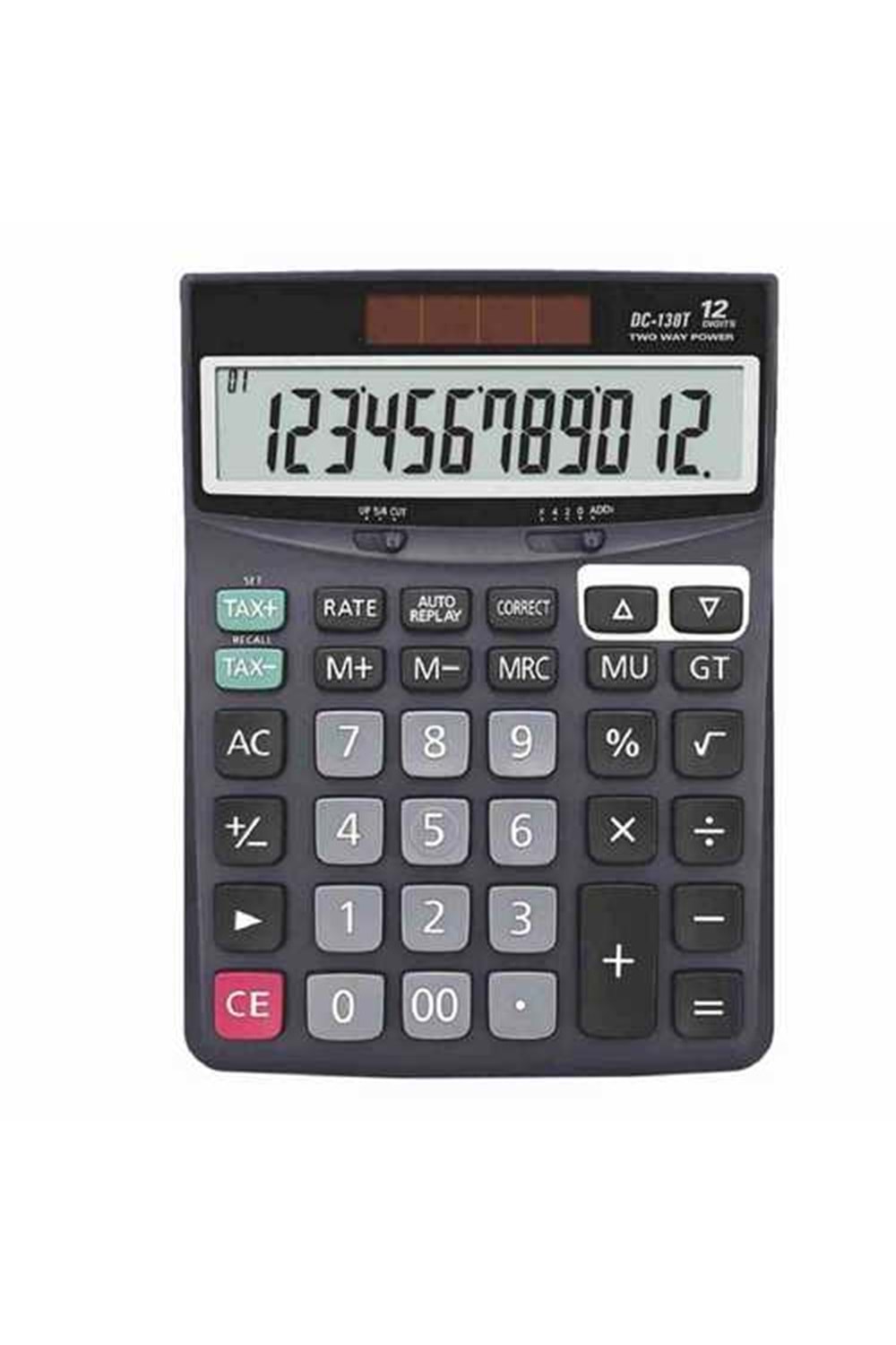 Hesap Makinesi MSM-130T 12 Haneli Büyük Ekran Solar Pilli
