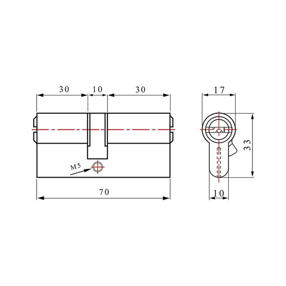 Kapı Göbeği Barel 90 MM Metal
