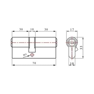 Kapı Göbeği Barel 90 MM Metal