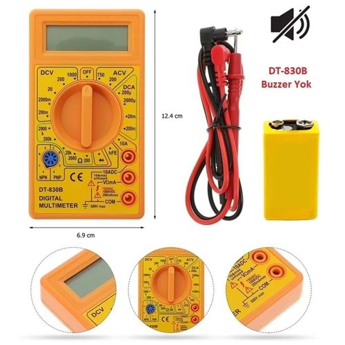 Dijital Ölçü Aleti Multimetre Avometre