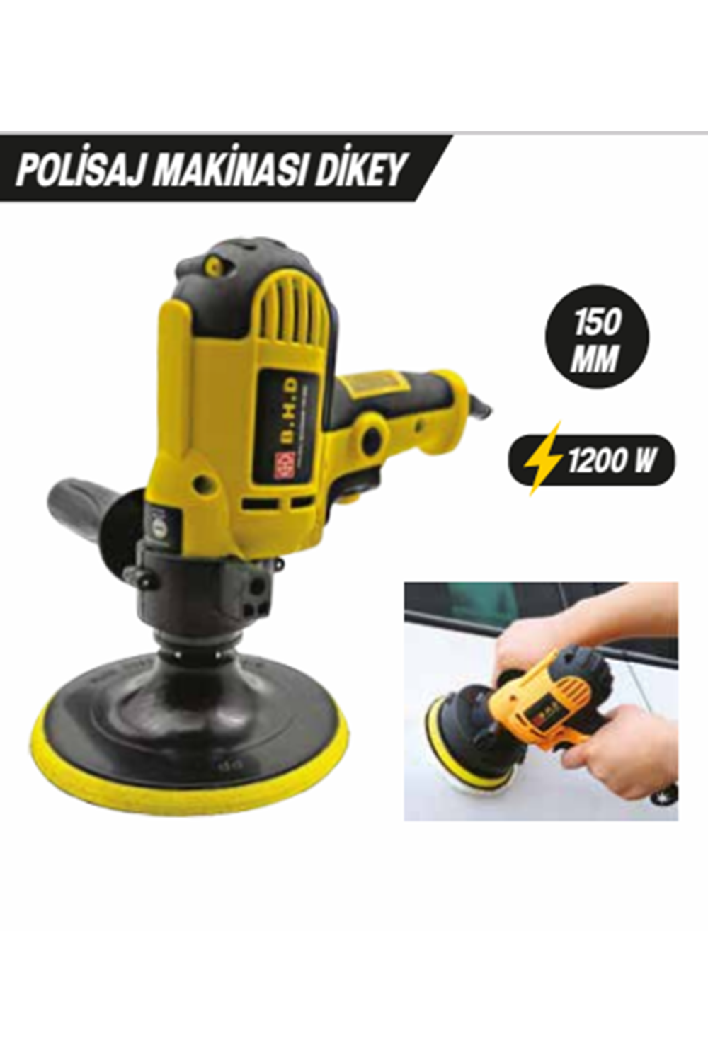 Polisaj Makinası Dikey 150 Mm 1200 W Portek