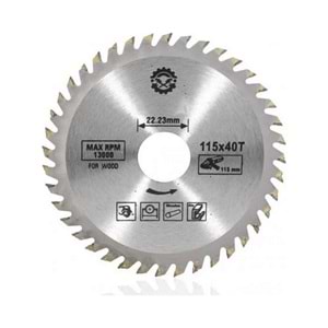 Sunta Kesme Elmaslı 115 x40TX22.23 Mm Ahşap ve Ağaç Kesme Testeresi