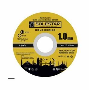 İnox Kesici Taş 115*1 Mm Solestar
