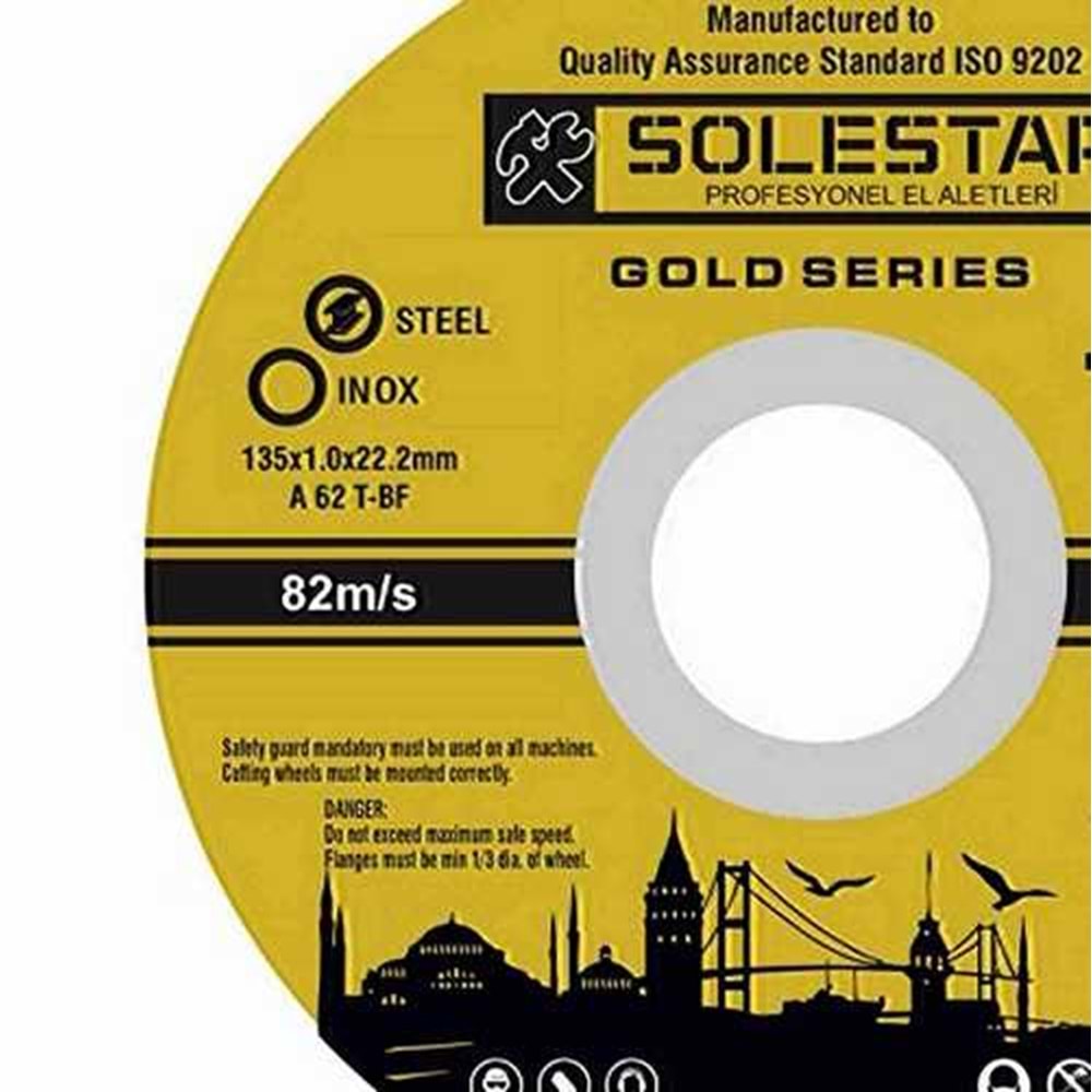 İnox Kesici Taş 115*1 Mm Solestar