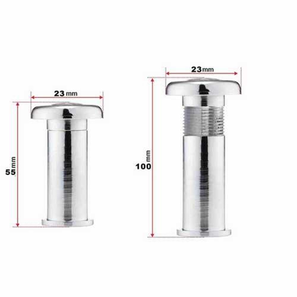 Kapı Dürbünü 14 Mm 50-90 Mm Uzayan Kapı Dürbünü