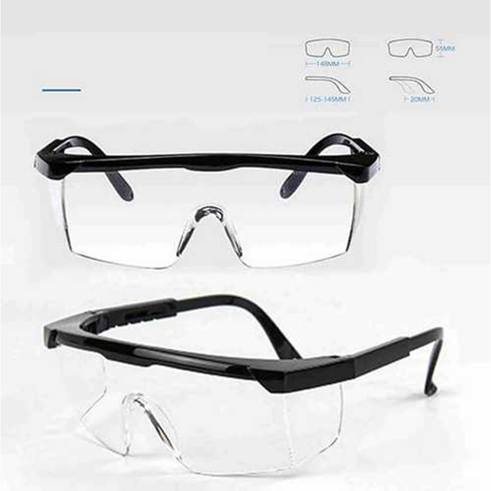 İş Gözlüğü Siyah Koruyucu Gözlük Buğulanmaz Gözlük Kaynakçı Gözlüğü Siyah