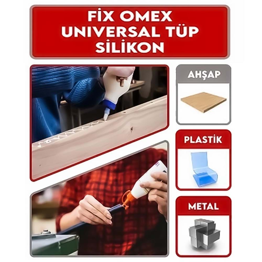 Tüp silikon 50 Gr Şeffa Tüp Silikon