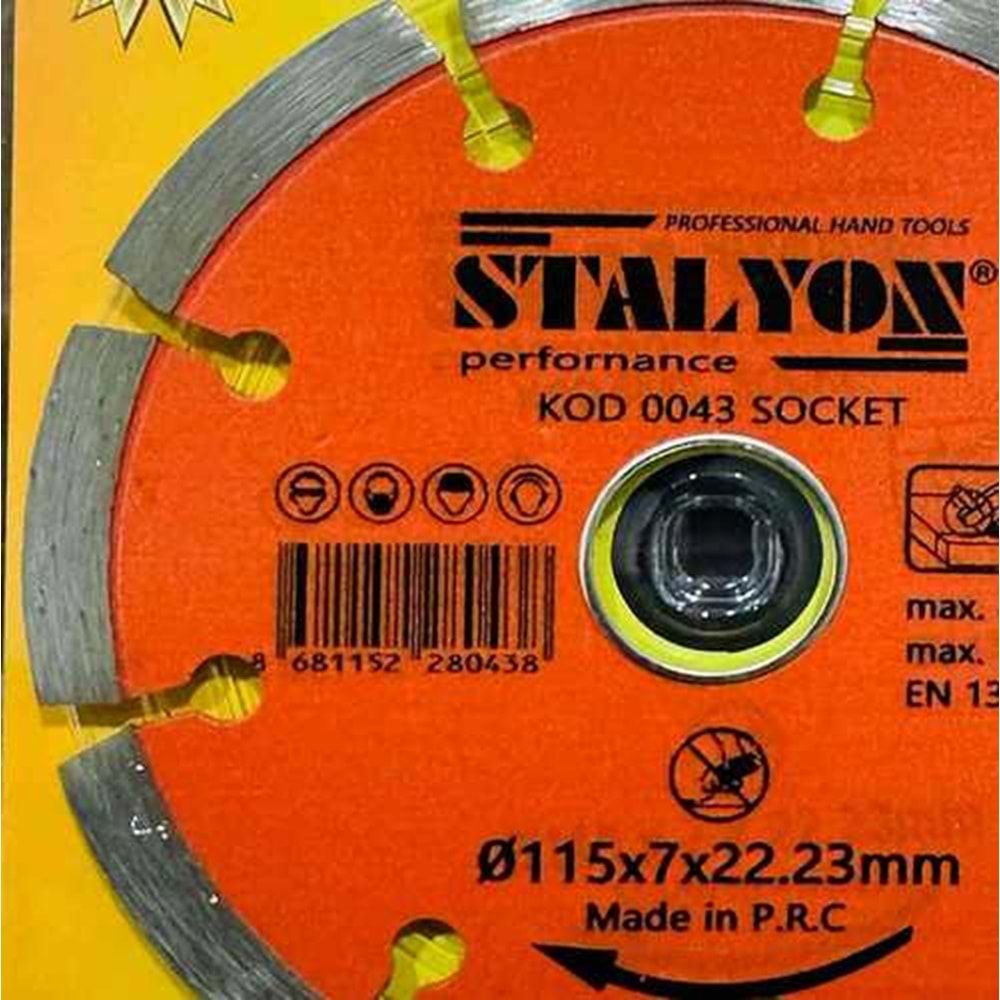 Mermer Kesici Fayans Kesici Stalyon Turbo Kesici 115 MM