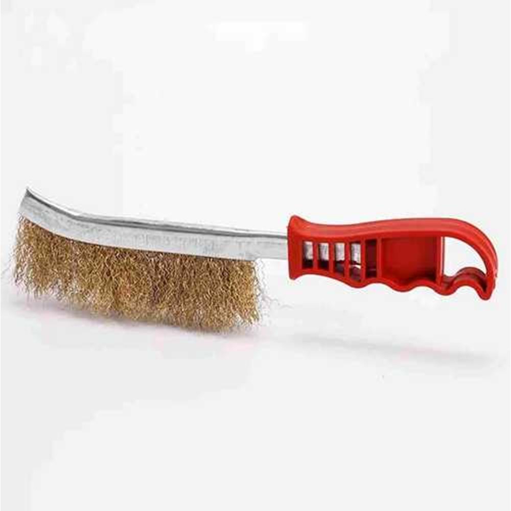 Tel Fırça Plastik Saplı Çelik Tel Fırça 225 Mm