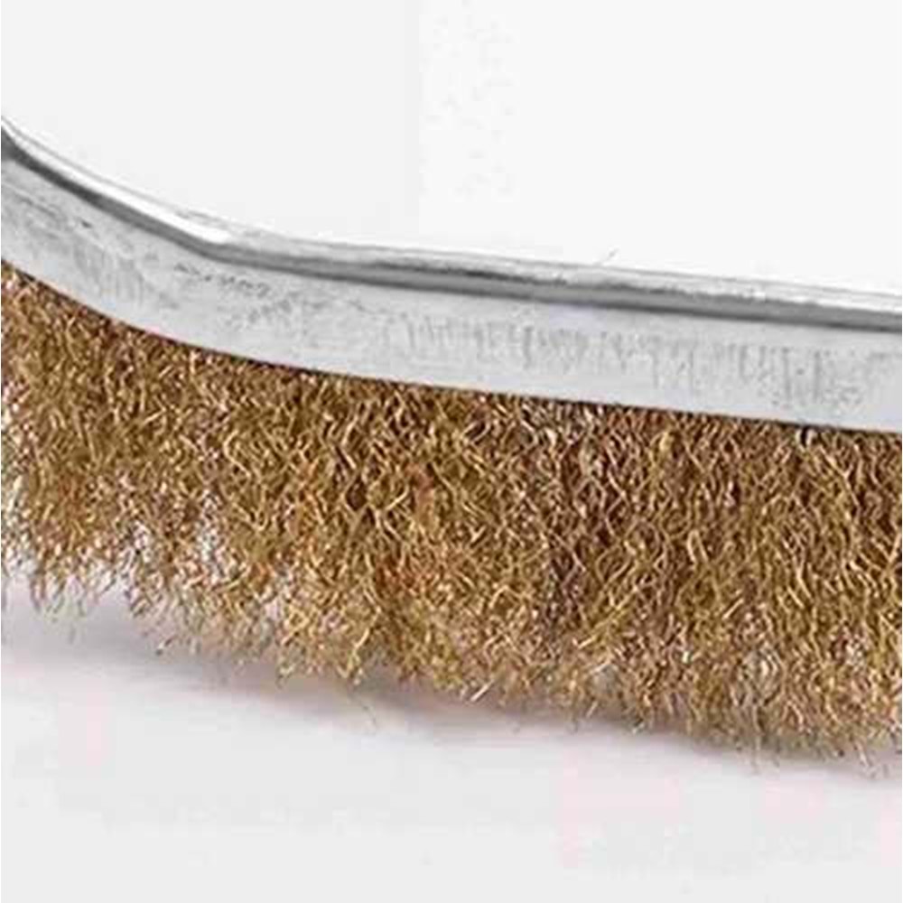 Tel Fırça Plastik Saplı Çelik Tel Fırça 225 Mm