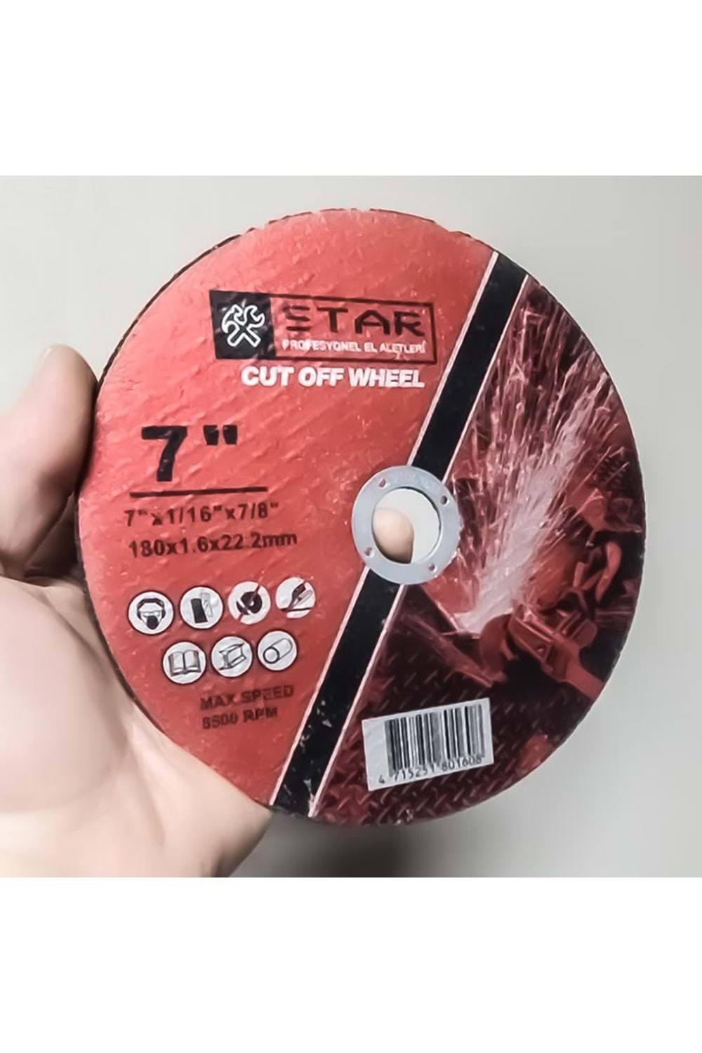 İnox Kesici Taş Star 180*1.6 Mm