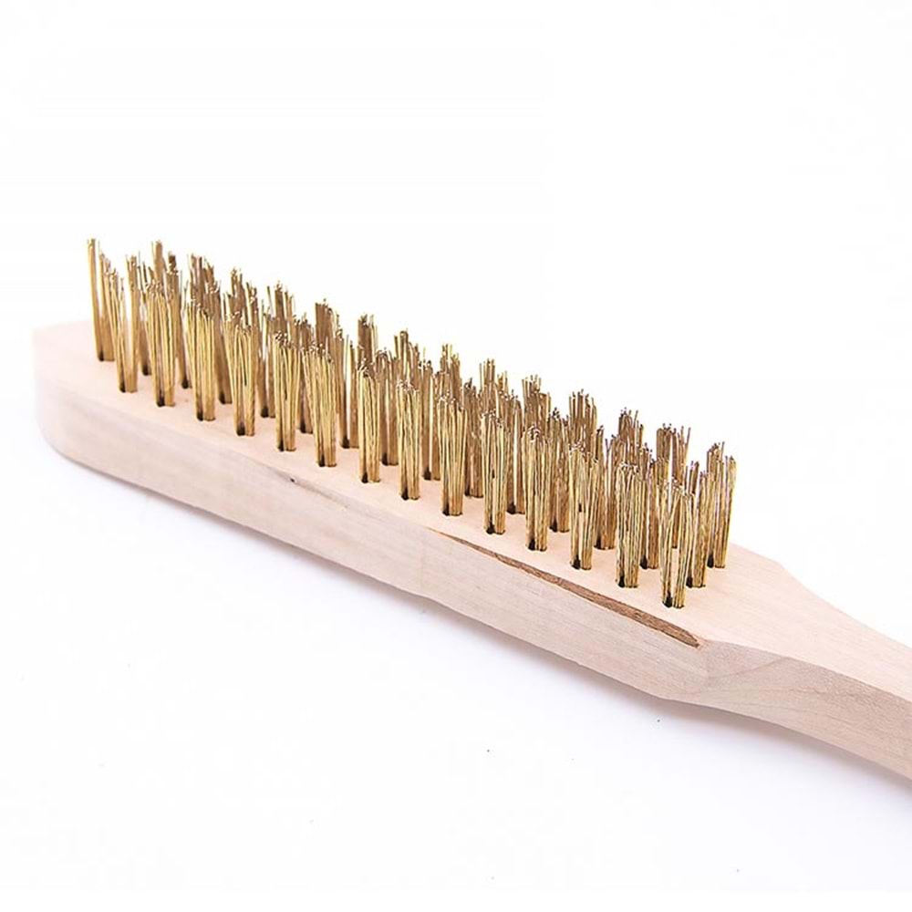 Tel Fırça Ağaç Saplı Paslanmaz Çelik Tel Fırça