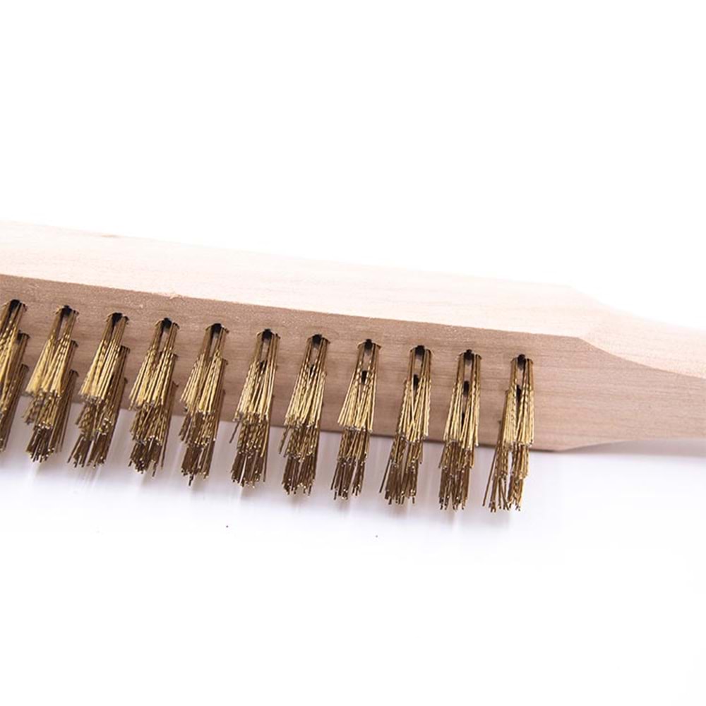 Tel Fırça Ağaç Saplı Paslanmaz Çelik Tel Fırça