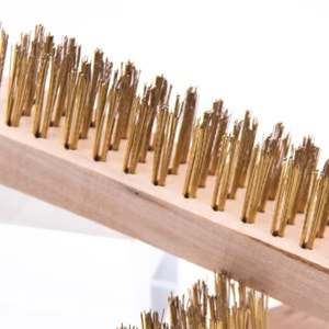 Tel Fırça Ağaç Saplı Paslanmaz Çelik Tel Fırça