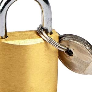 Asma Kilit TAQE Sarı Kısa Gold X 25 Mm Asma Kilit