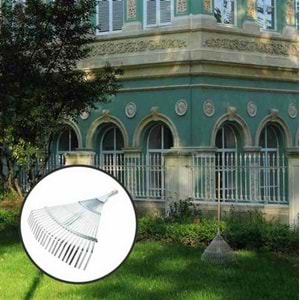 Çim Tırmığı Metal Ayarlı Tırmık