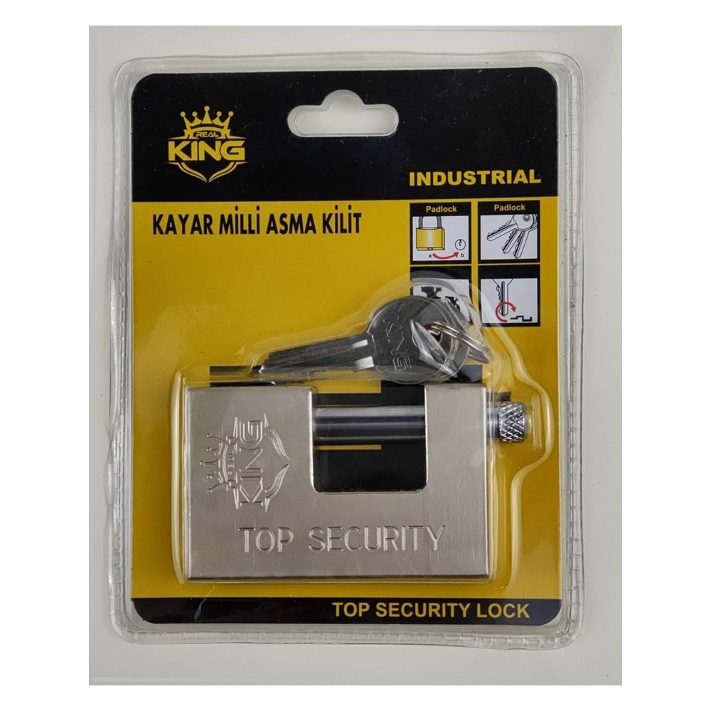 Yassı Kilit Yandan Asma Kilit 80 mm
