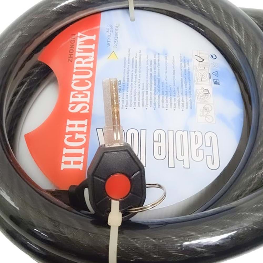 Motosiklet Kilidi ZHONGLI Motor Kilidi 150X22 Kaliteli Motosiklet Kilidi